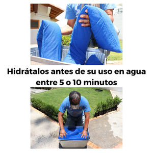 STOPI Plus-visión frontal y lateral mientras se demuestra la previa hidratación que se debe de tener STOPI.MX